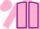 Pink, Purple seams, Pink cap