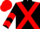 Black, Red cross belts, White and Red chevrons on sleeves, Red cap
