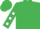 Emerald Green, White spots on sleeves