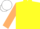 Yellow, Beige sleeves, White cap