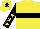 Yellow, Black hoop, Black Sleeves, yellow stars, yellow cap, black star