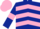 Dark Blue, Pink chevrons, armlets and cap