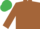 Terracotta, Emerald Green cap and tassel