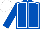 ROYAL BLUE, white seams, white cap