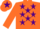 Orange, Purple stars, Orange cap, Purple star