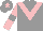 Grey, Pink chevron, Pink sleeves, Grey armlets, Grey cap, Pink star