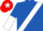 Royal Blue, White sash, halved sleeves, Red cap, White star