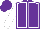 Purple, White seams and sleeves, Purple cap