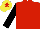 Red, Black sleeves, Yellow cap, Red star
