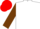 White, Chocolate sleeves, Red cap