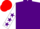 Purple, White sleeves, Purple stars, Red cap