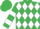Emerald Green and White diamonds, hooped sleeves