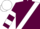 Maroon, White sash, hooped sleeves, White cap