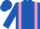 Royal Blue, Mauve braces