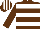 BROWN & WHITE HOOPS, striped cap