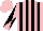 PINK and BLACK stripes, diabolo on sleeves