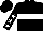 Black, White hoop, Black sleeves, White stars
