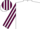 White, Maroon and White striped sleeves and cap