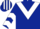 Dark Blue, White chevron, chevrons on sleeves, striped cap