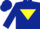 Dark Blue, Yellow inverted triangle