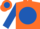 Orange, Royal Blue disc and sleeves