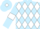 Light Blue and White diamonds, Light Blue sleeves, White armlets and diamond on cap