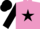 Mauve, Black star, sleeves and cap