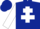Dark Blue, White Cross of Lorraine and sleeves