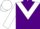 Purple, White chevron, sleeves and cap