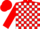 Red and White check, Red sleeves and cap