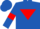 Royal Blue, Red inverted triangle and armlets