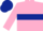 Pink, Dark Blue hoop, Dark Blue cap