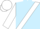 Light Blue, White sash, sleeves and cap