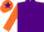 Purple, Orange sleeves, Orange cap, Purple star