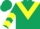 Dark Green, Yellow chevron, chevrons on sleeves