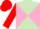 Light Green and Pink diabolo, Red sleeves and cap