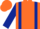Orange, Dark Blue braces and sleeves