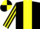 Black, Yellow stripe, striped sleeves, quartered cap