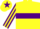 Yellow, Purple hoop, Purple and Yellow striped sleeves, Yellow cap, Purple star
