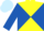 Yellow and Royal Blue diabolo, Royal Blue sleeves, Light Blue cap