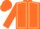 Orange, Beige seams, Orange cap