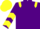 Purple, Yellow epaulets, chevrons on sleeves, Yellow cap
