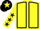YELLOW, BLACK seams, YELLOW sleeves, BLACK stars, BLACK cap, YELLOW star