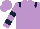 Mauve, Dark Blue epaulets, hooped sleeves