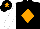 Black, Orange diamond, White sleeves, Black cap, Orange star