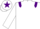 White, Purple epaulets and star on cap