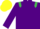 Purple, Emerald Green epaulets, Yellow cap