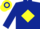 DARK BLUE, yellow diamond, hooped cap