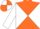 ORANGE & WHITE DIABOLO, white sleeves, quartered cap