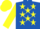 ROYAL BLUE, YELLOW stars, sleeves and cap